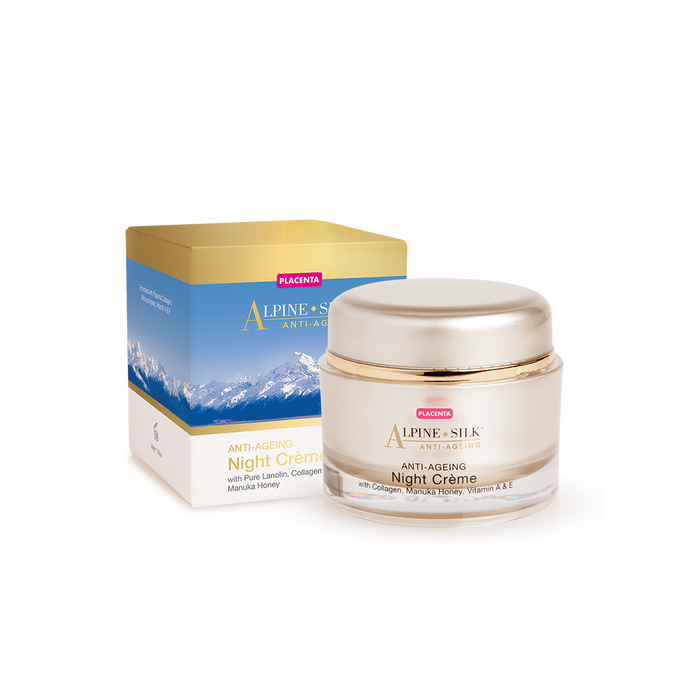 Alpine Silk Anti-Ageing Night Cream Pot & Box